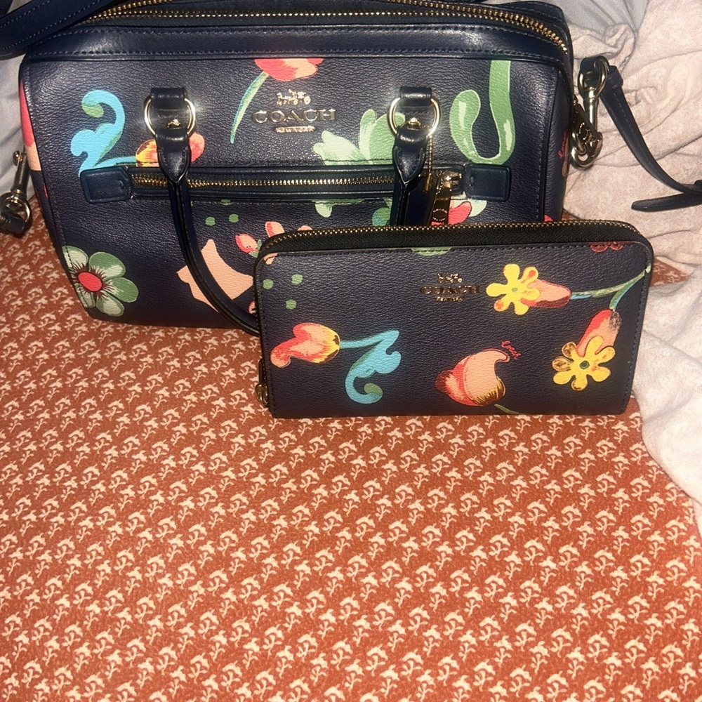 Coach Rowan Satchel and wallet